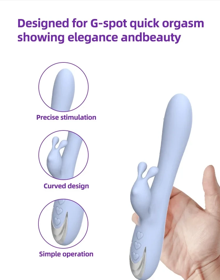 VIBRADOR DE CONEJO DOBLE PUNTO G