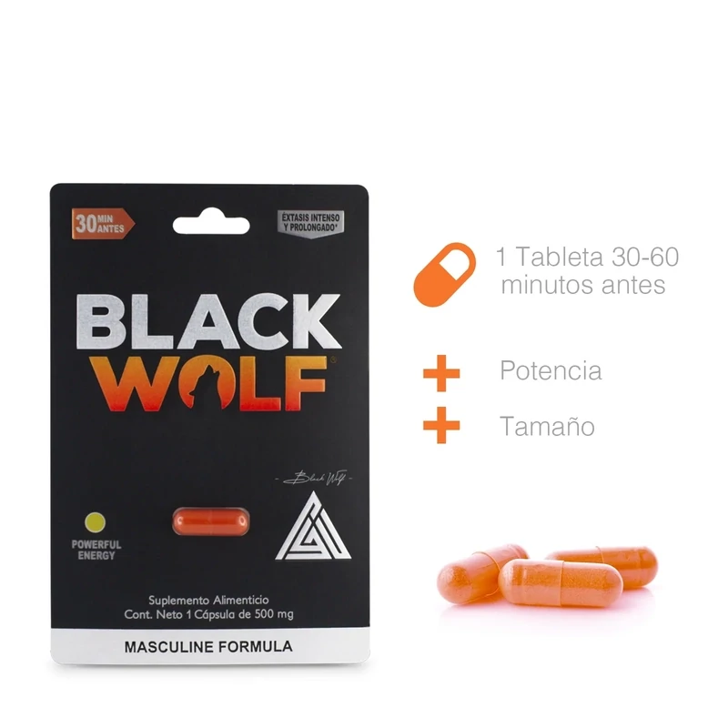 Cápsula Vigorizante BLACK WOLF - 1 DOSIS