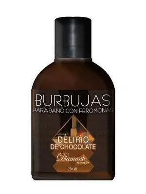 BURBUJAS CON FERMONAS PARA TINA O JACUZZI DELIRIO DE CHOCOLATE 250ML