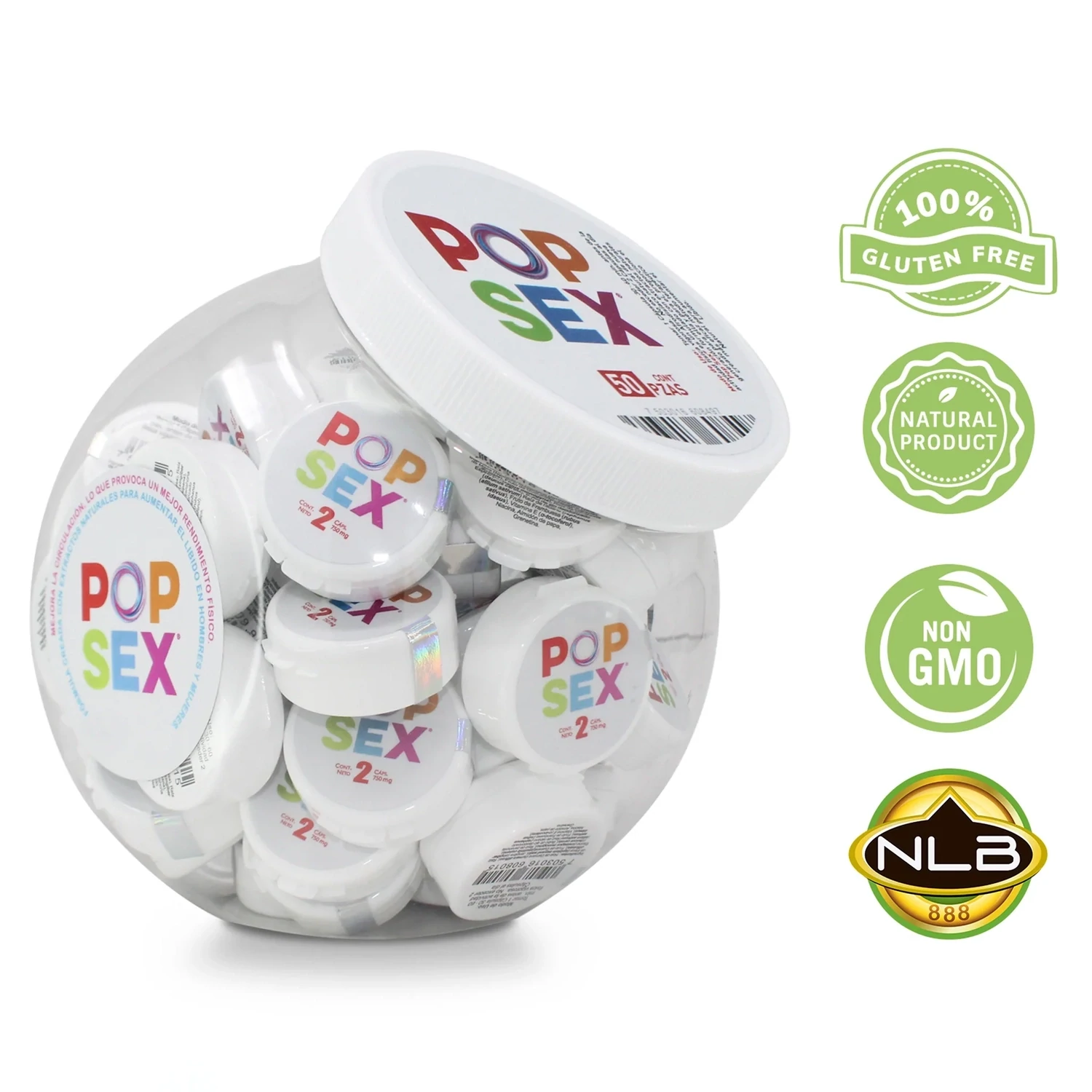POP SEX | 2 CÁPSULAS | PARA EL Y ELLA  AZUL Y  ROSA
