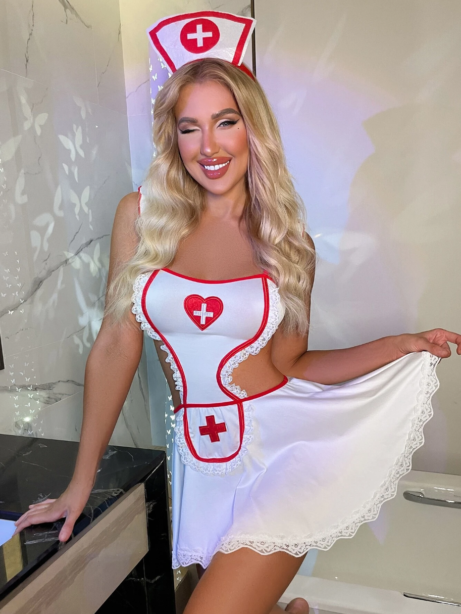 Traje Cosplay de Enfermera Sexy