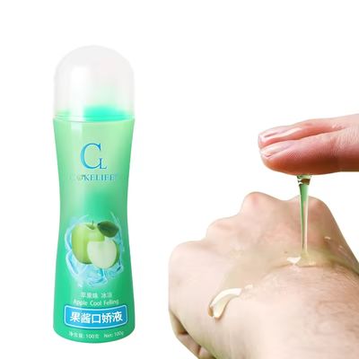 Lubricante Sabor Manzana Comestible Sensación Fria