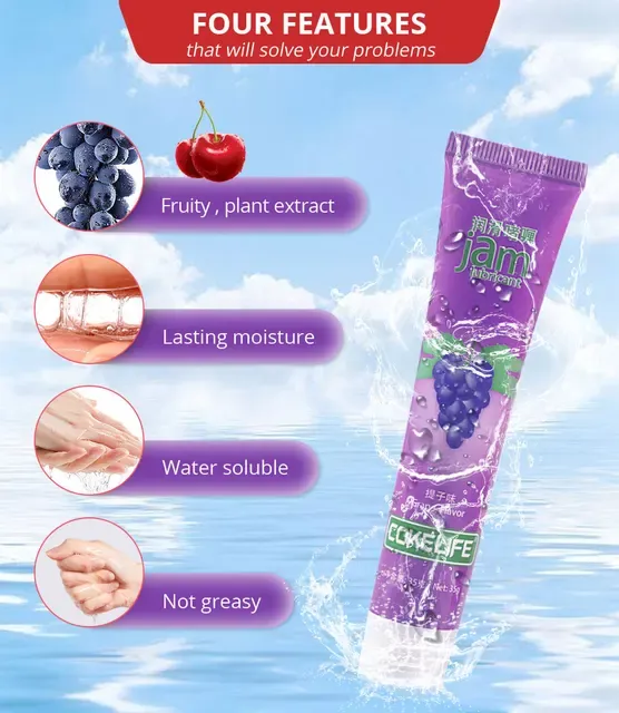 Lubricante Comestibles Base Agua Savor UVA