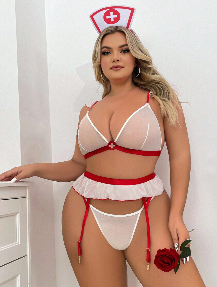 Sexy Traje de  Enfermera PLUS