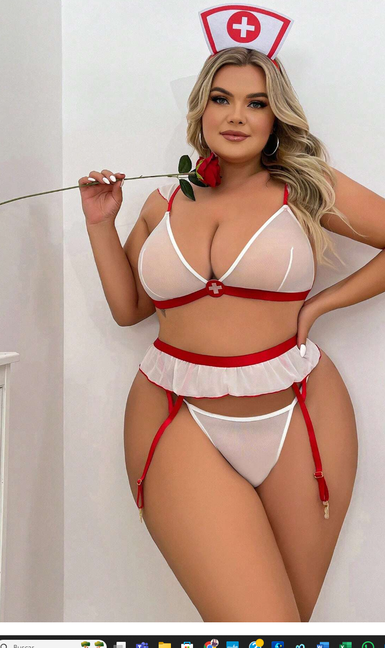 Sexy Traje de  Enfermera PLUS