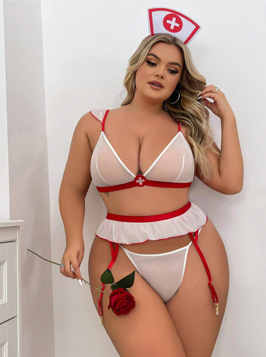 Sexy Traje de  Enfermera PLUS