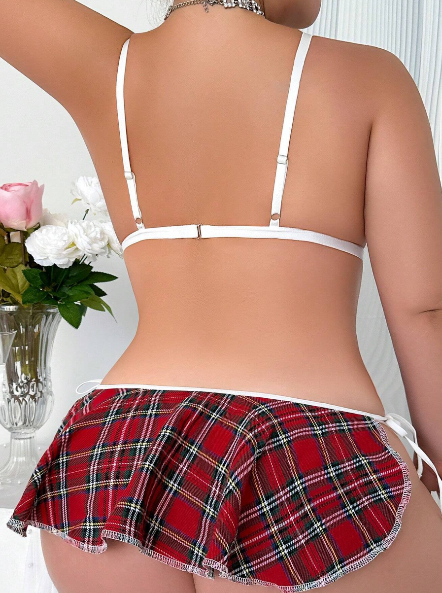 Sexy Traje de Colegiala PLUS