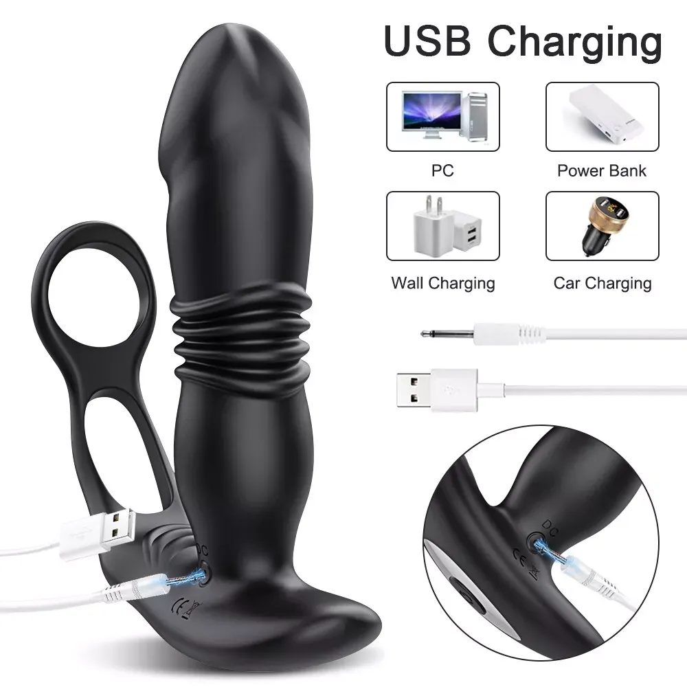 Vibrador y Masajeador de Prostata con Anillos +APP