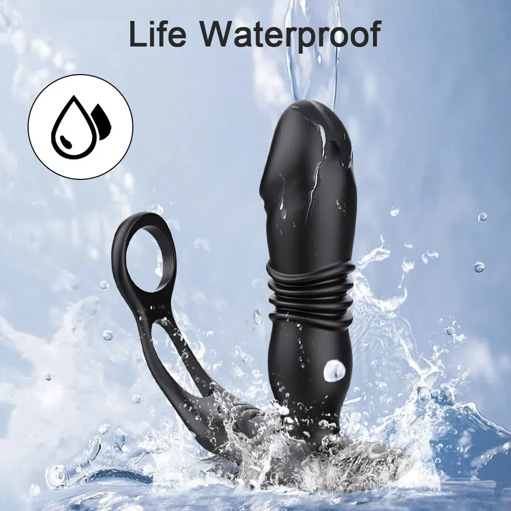 Vibrador y Masajeador de Prostata con Anillos +APP