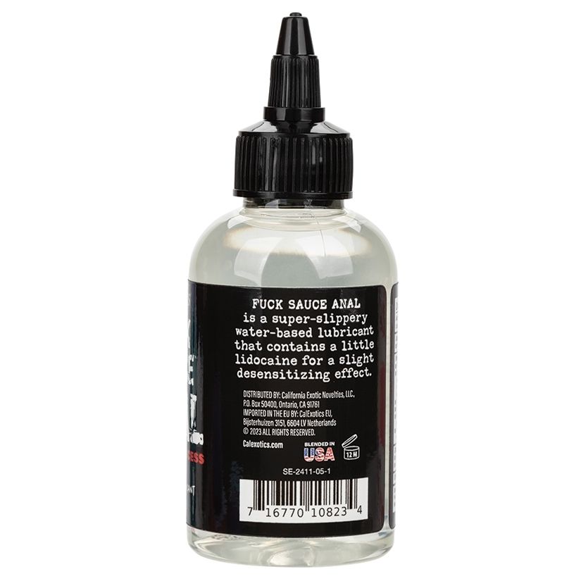 Lubricante Anal Anestesico Base Agua Fuck Sauce 4 oz