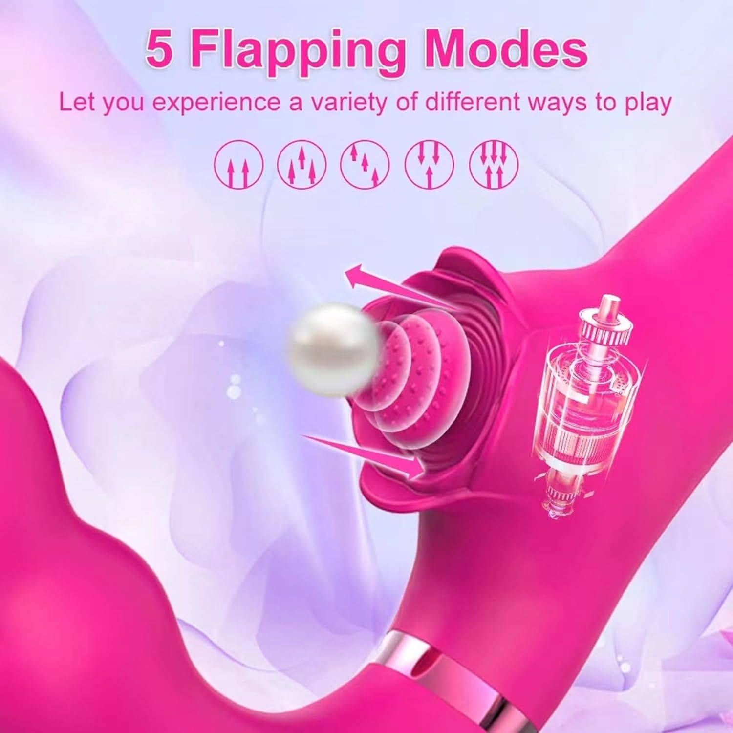Vibrador Punto G Doble Motor Control Remoto Flexible