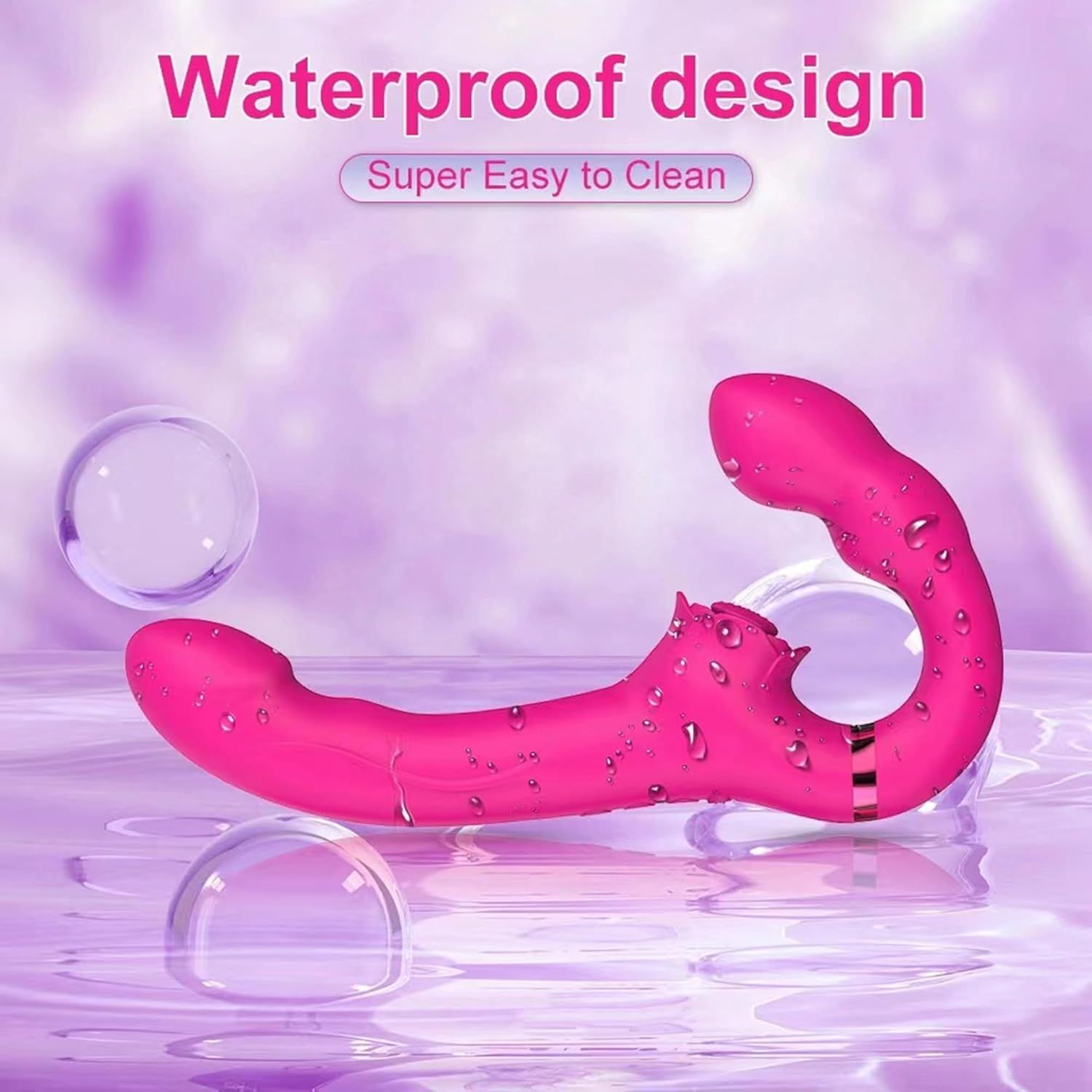 Vibrador Punto G Doble Motor Control Remoto Flexible
