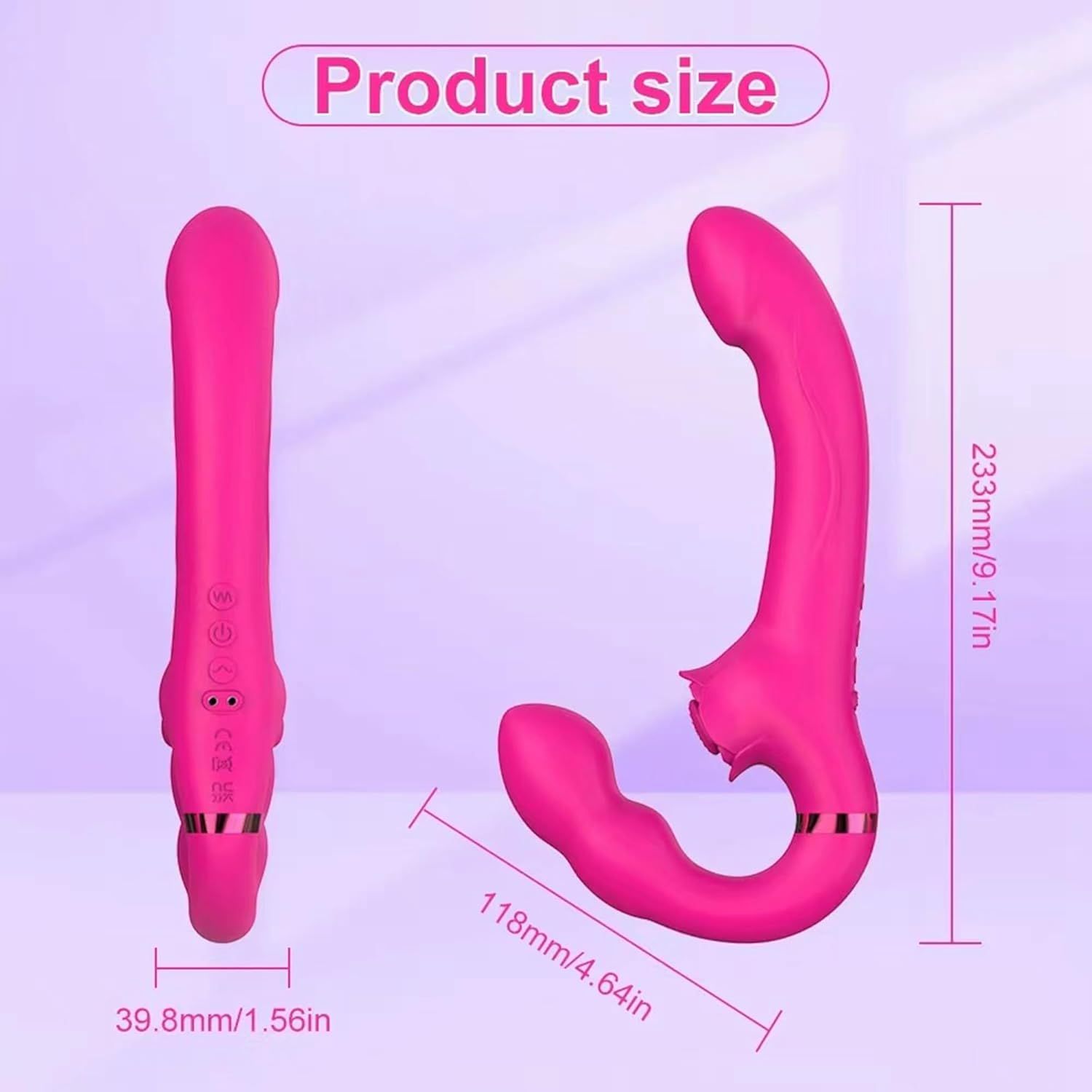 Vibrador Punto G Doble Motor Control Remoto Flexible