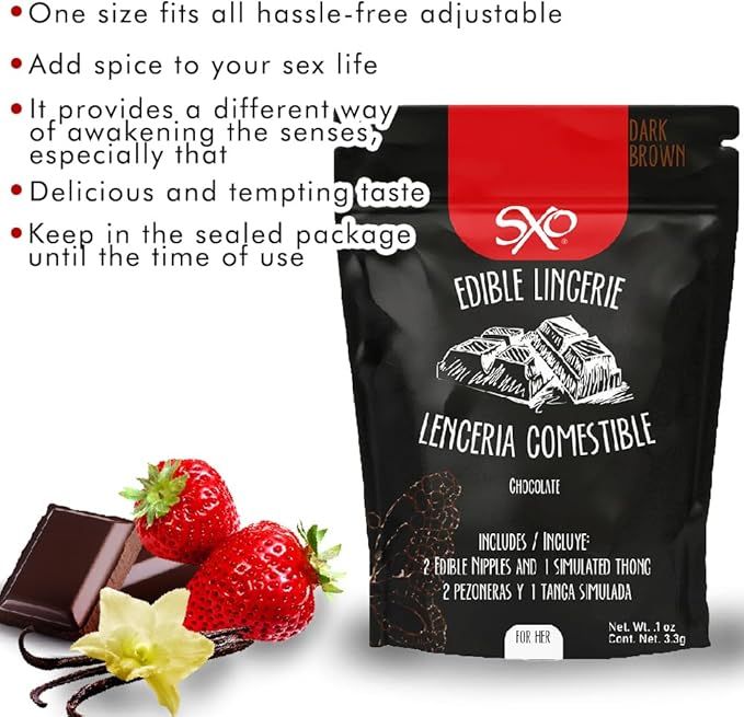 Lenceria Comestible Sabor Chocolate