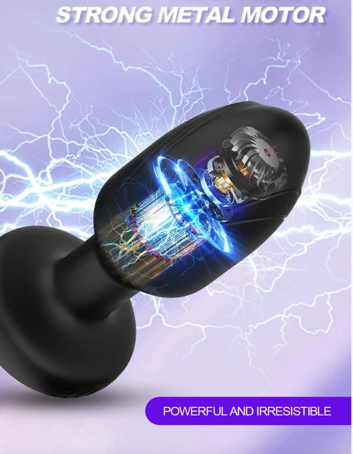 Plug Anal Vibrador con Rotación 360°