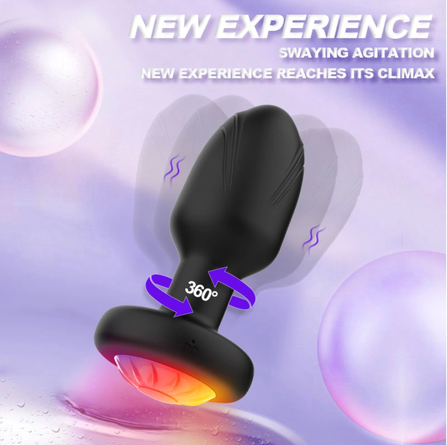 Plug Anal Vibrador con Rotación 360°