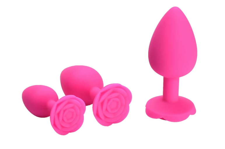 Plug Anal de Silicona Rosita Fuscia Talla S