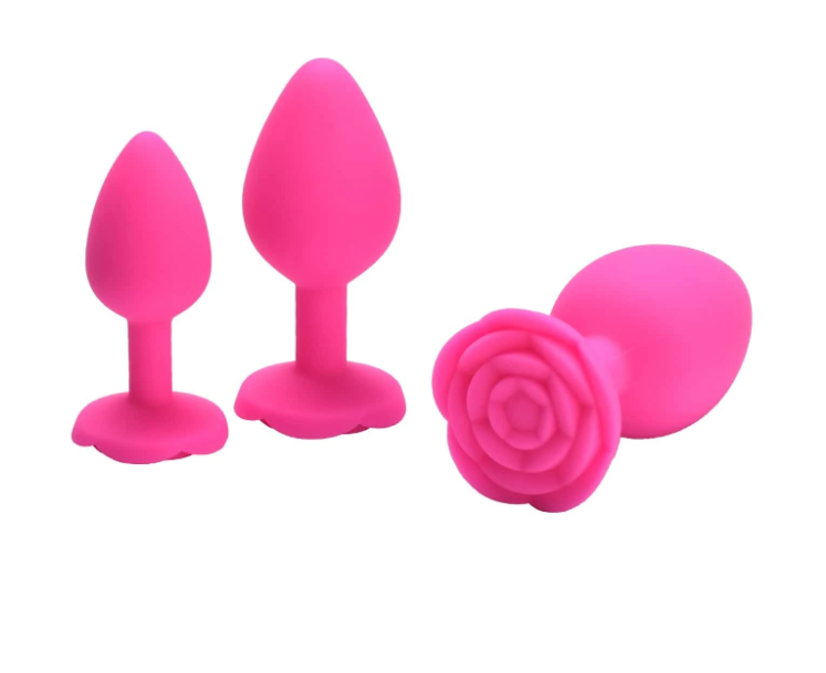 Plug Anal de Silicona Rosita Rosa Talla M