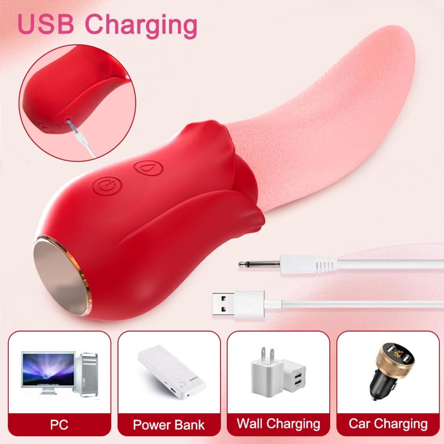 Vibrador tipo lengua