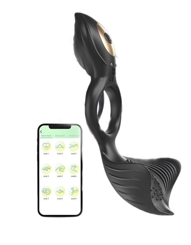 Súper anillo vibrador triple estimuación + APP