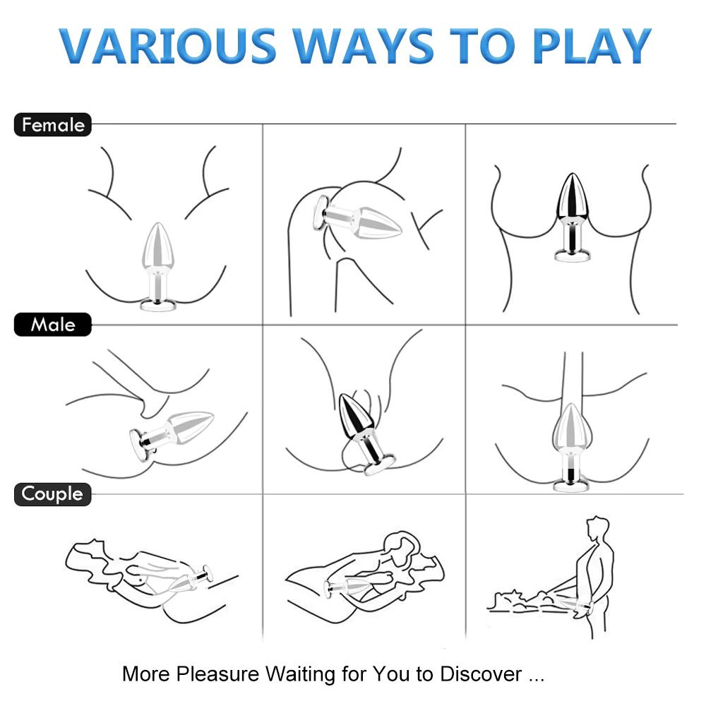 Plug Vibrador Metalico Control Remoto &quot;S&quot;