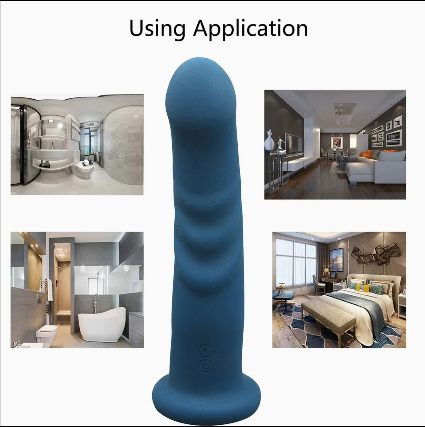 Dildo Vibracion y Rotación Rosa