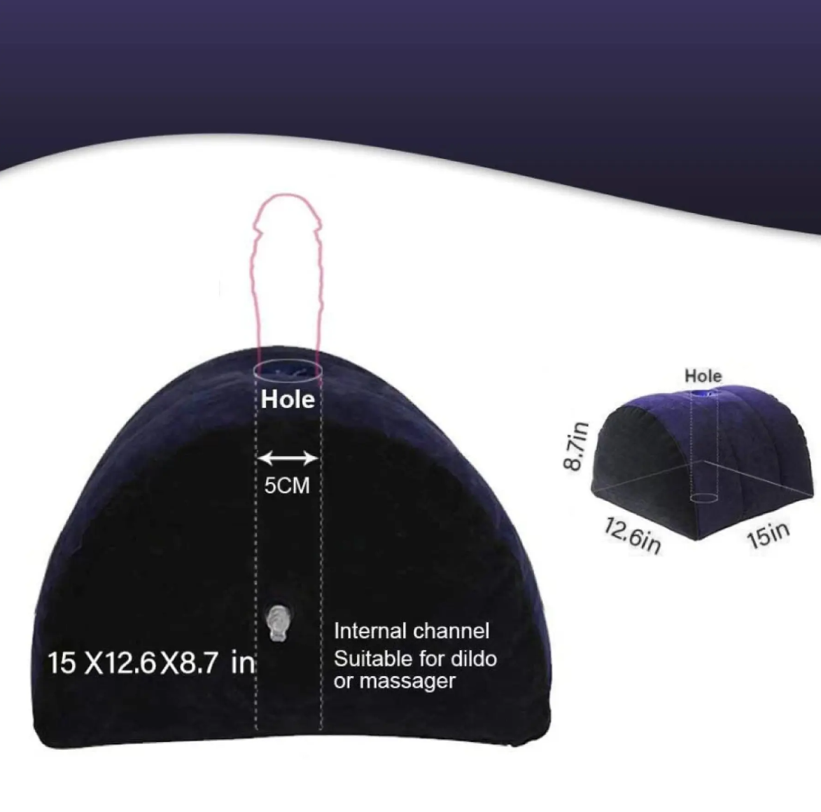 Almohada Inflable Para Posiciones (Soporte de juguete)