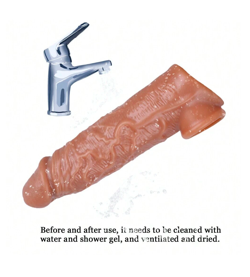 Funda Extencion para Pene color Piel Talla M