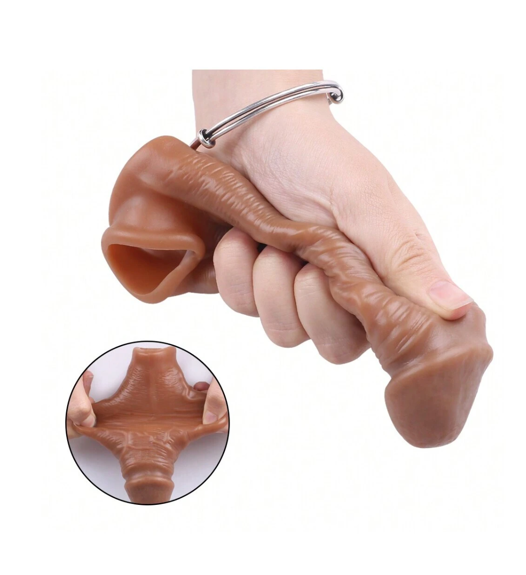 Funda Extencion para Pene color Piel Talla M