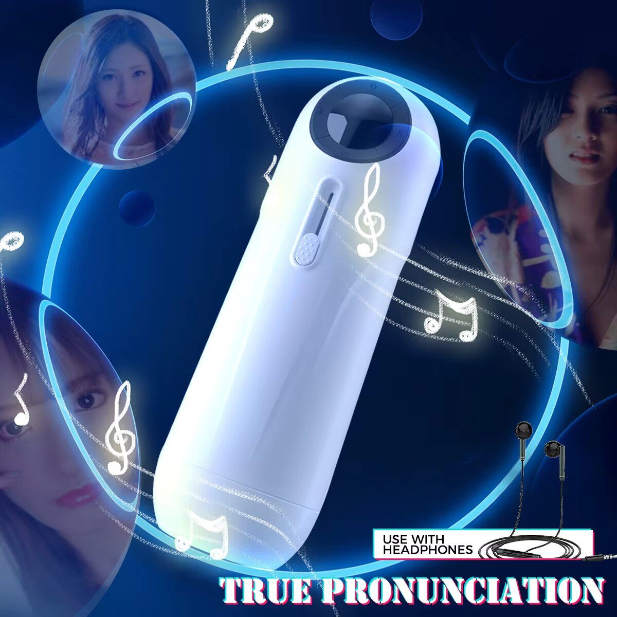 Masturbador Automatico Telescópico Tipo Capsula con Sonido