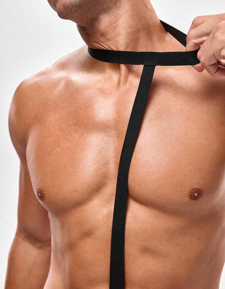 Sexy tanga con collar para Hombre