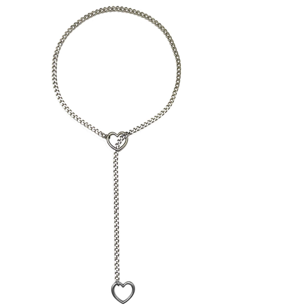 Collar sexy doble corazón