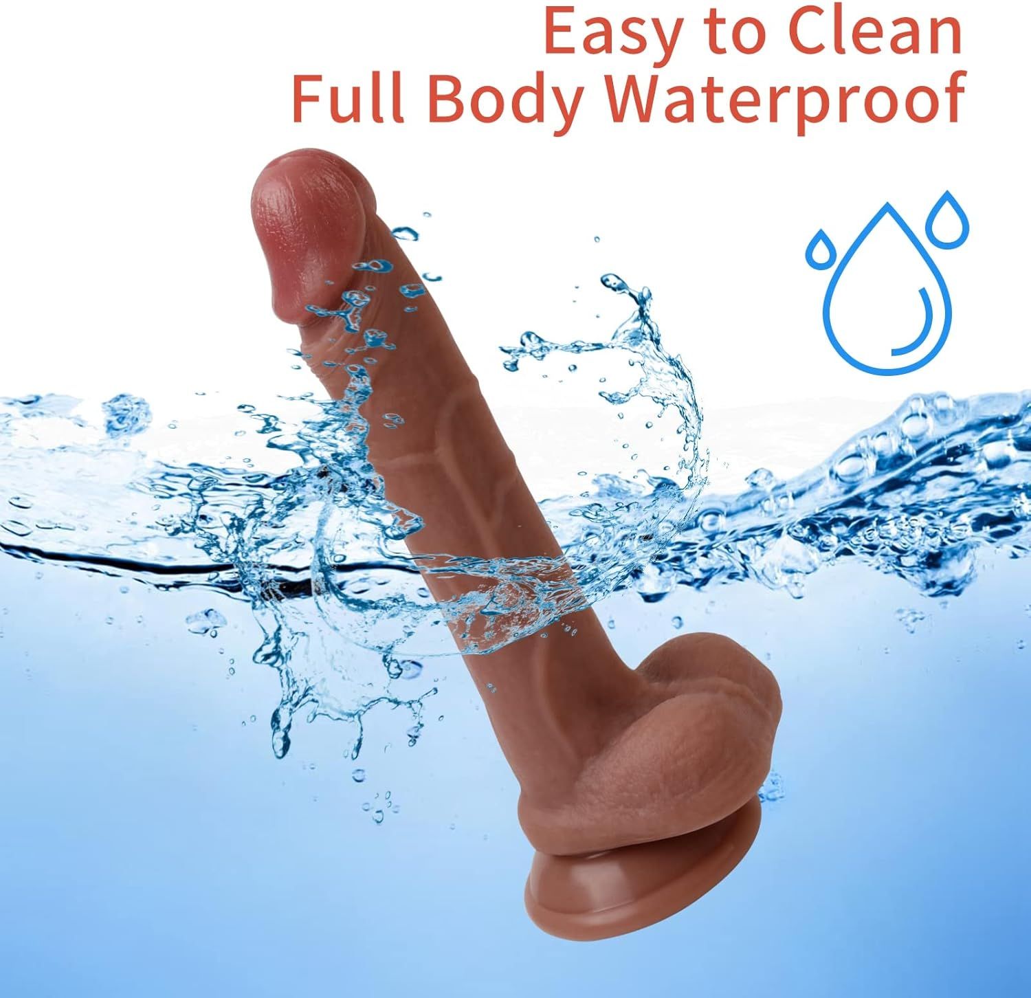 DILDO CONSOLADOR  REALISTA 8.2&quot; SUCCION FUERTE