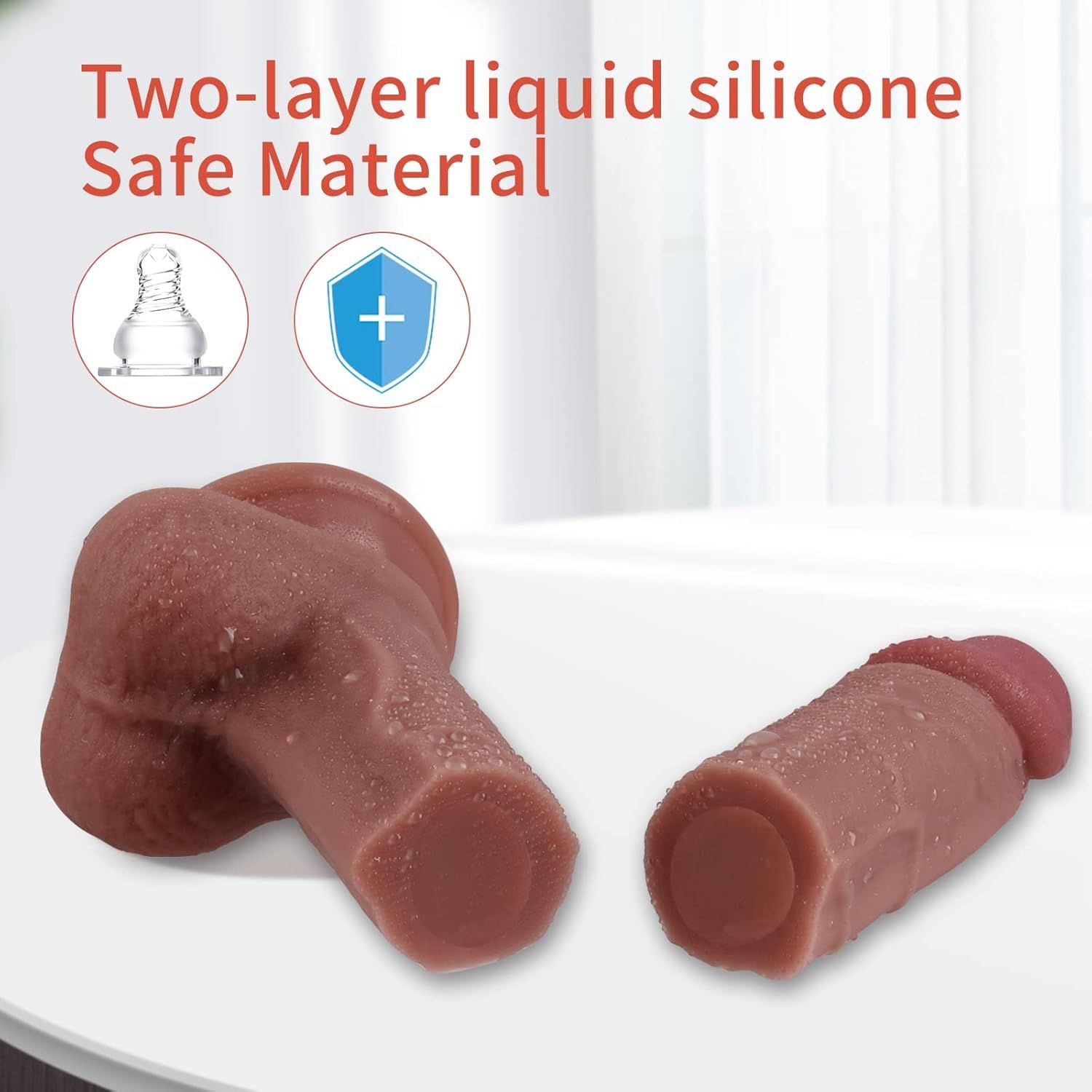 DILDO CONSOLADOR  REALISTA 8.2&quot; SUCCION FUERTE