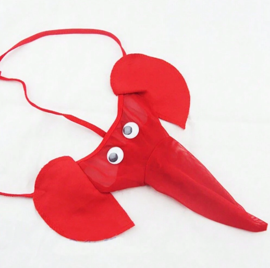 Tanga roja de Elefante para hombre