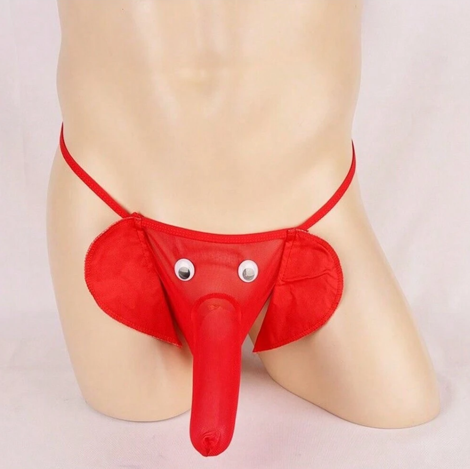 Tanga roja de Elefante para hombre