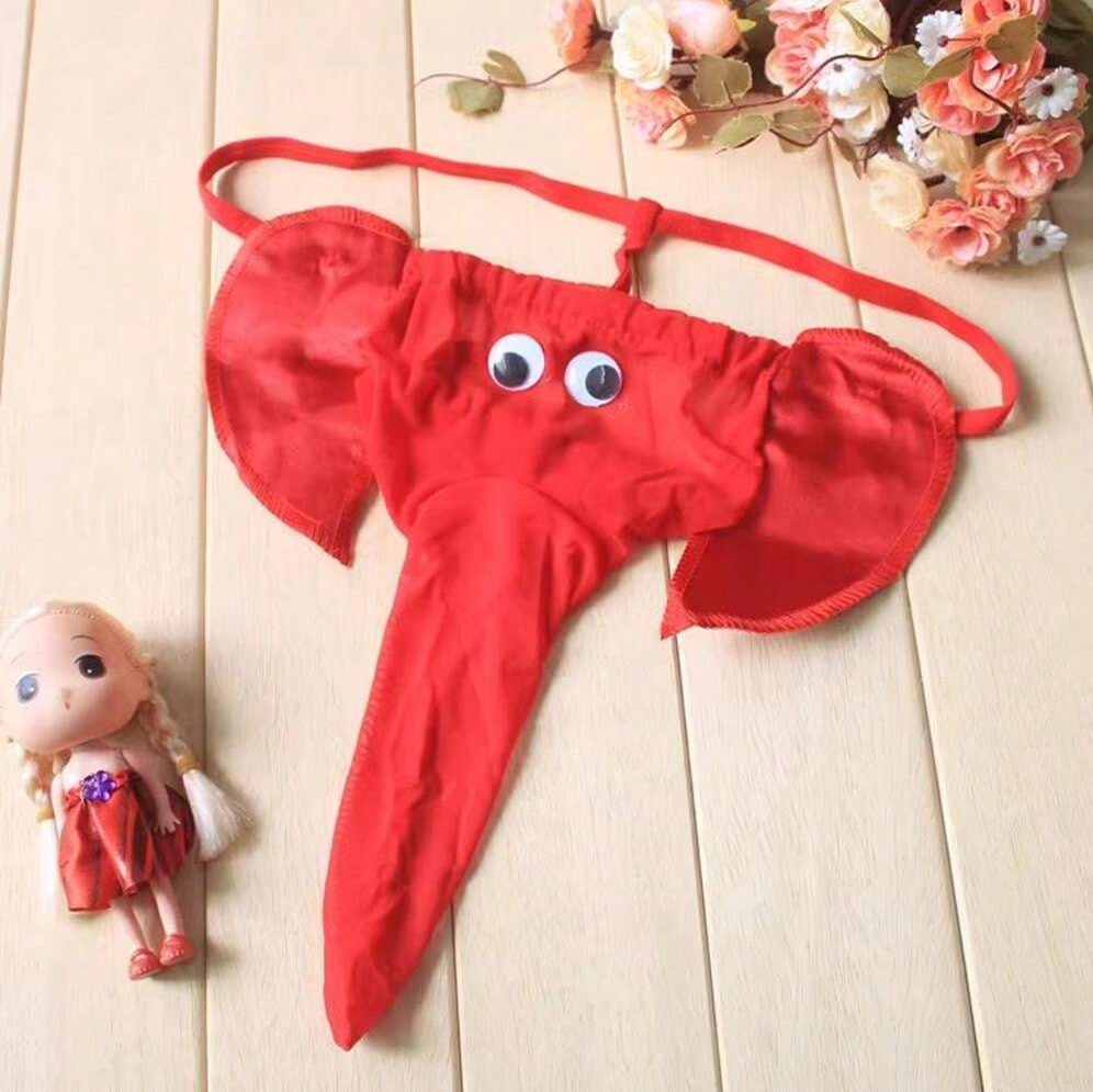 Tanga roja de Elefante para hombre