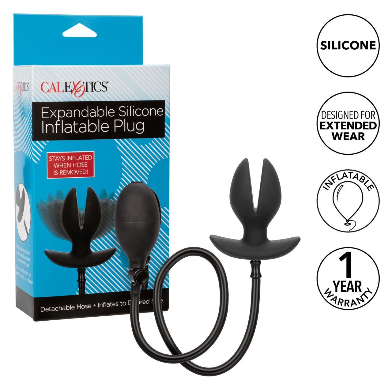 Tapón inflable de silicona expandible tipo flor