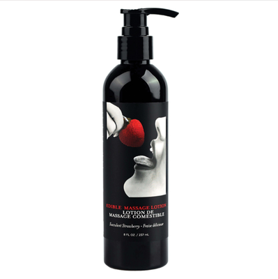 Aceite de masaje comestible Earthly Body - Fresa (8 oz)
