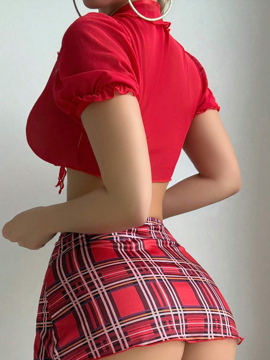 Sexy traje colegiala 5 piezas