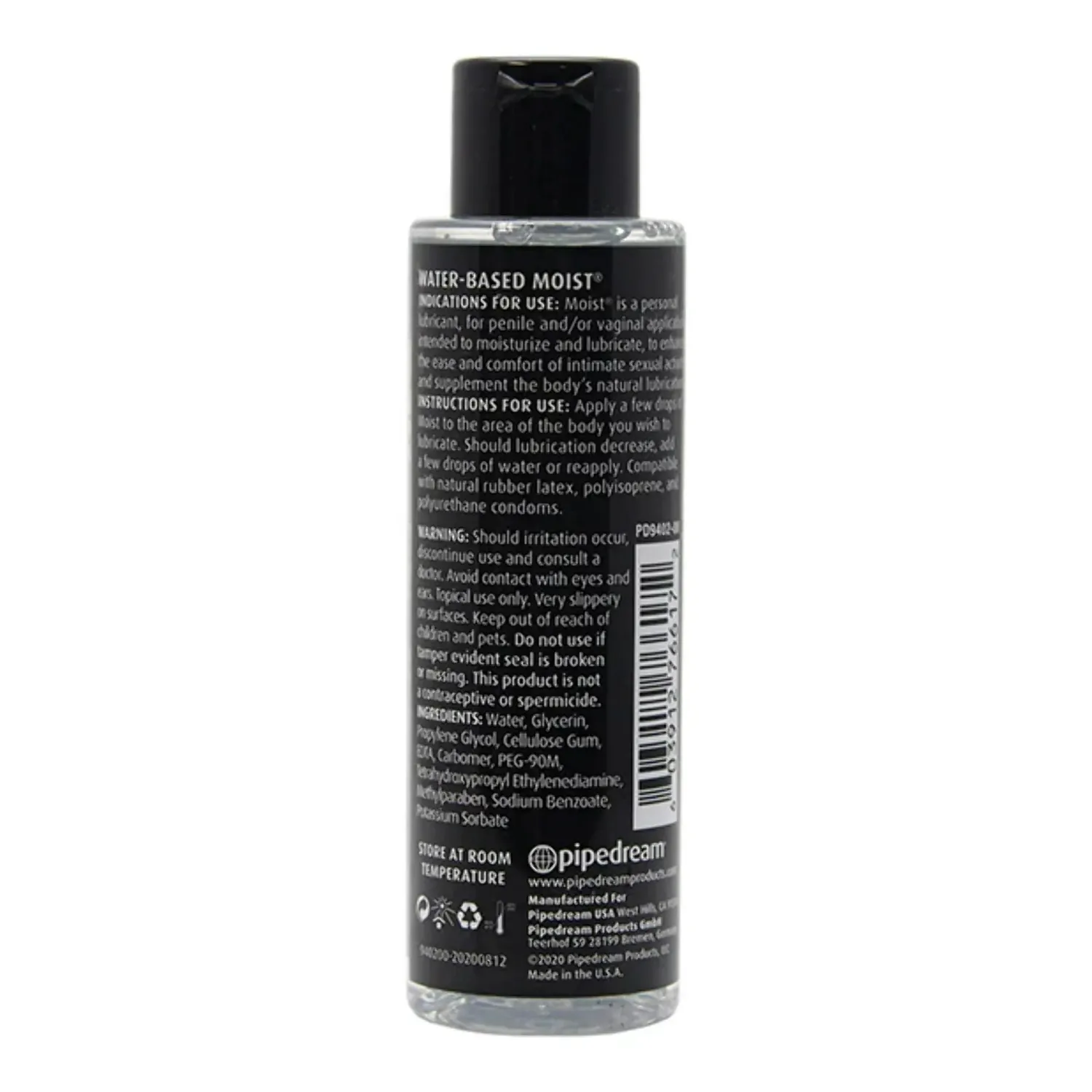 Lubricante Personal Anal Base Agua MOIST 4.4 OZ