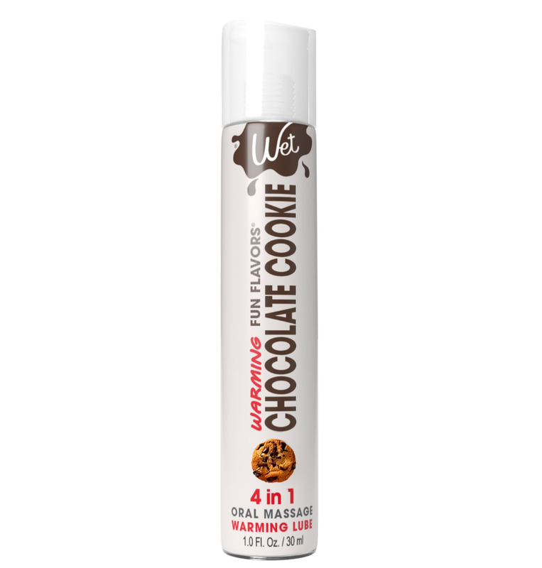 Lubricante Térmico Comestible Silicona 4 en 1 sabor Galleta de Chocolate 1Oz