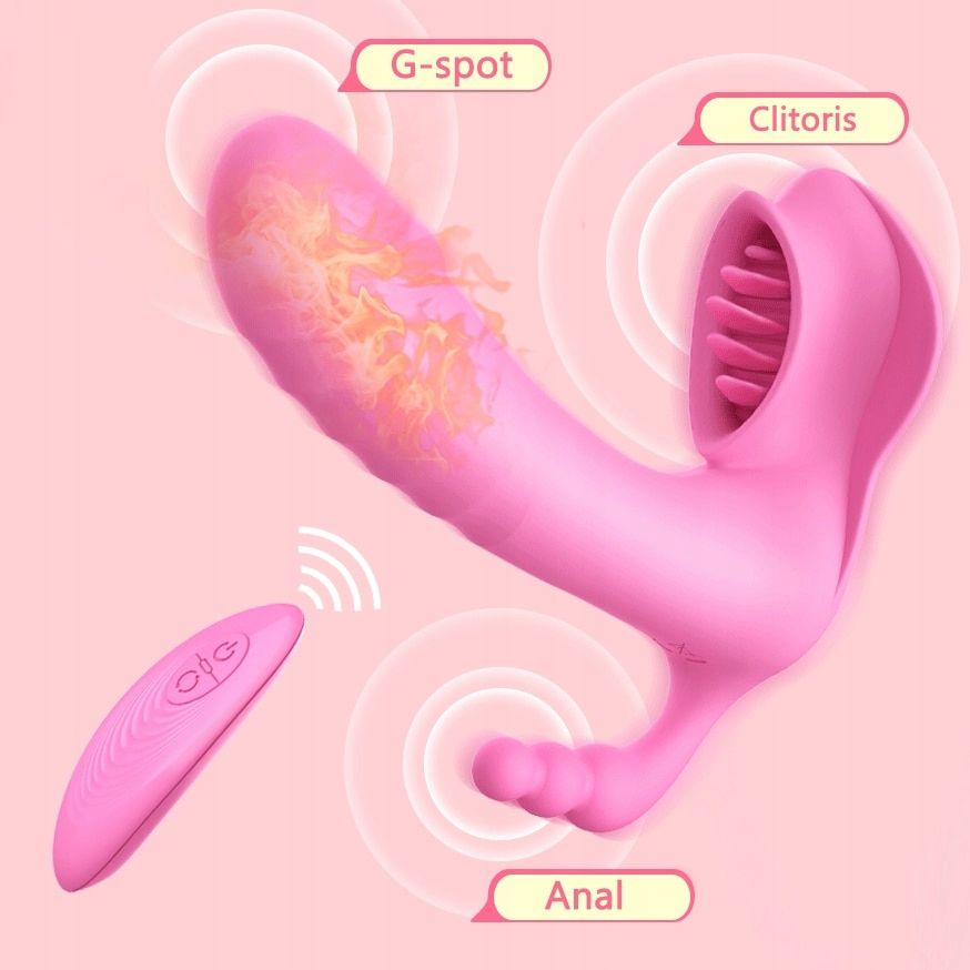 Panty vibrador triple estimulación, calefacción inteligente