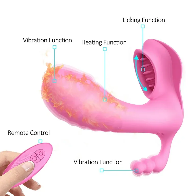 Panty vibrador triple estimulación, calefacción inteligente