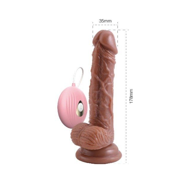 DILDO VIBRADOR REALISTA CON CONTROL REMOTO DAVID