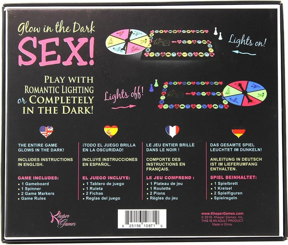 Juego de mesa ¡SEXO que brilla en la oscuridad!