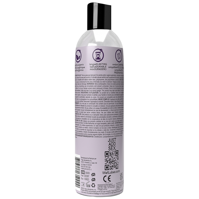 Lubricante Anal Wet Uranus Premium Base Silicona, 4 oz