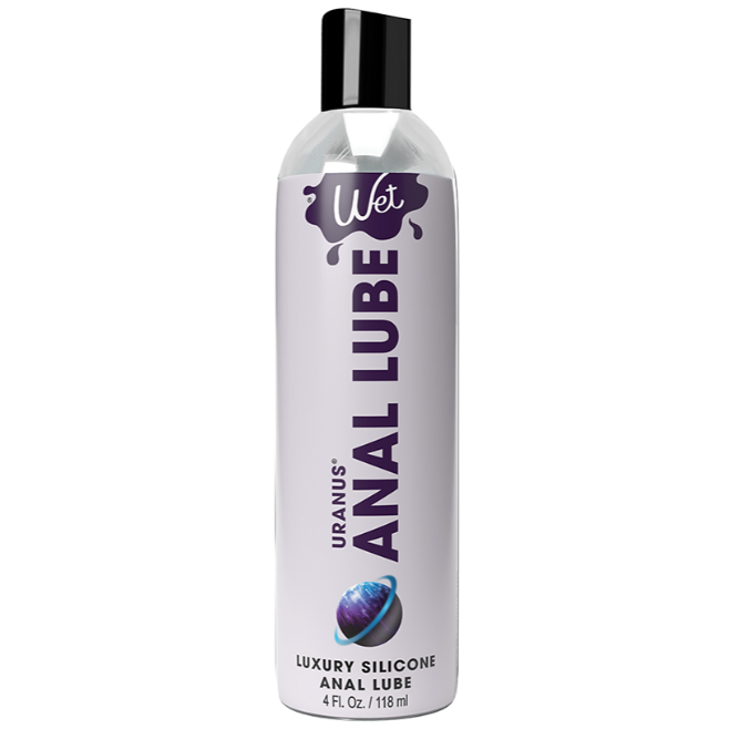 Lubricante Anal Wet Uranus Premium Base Silicona, 4 oz