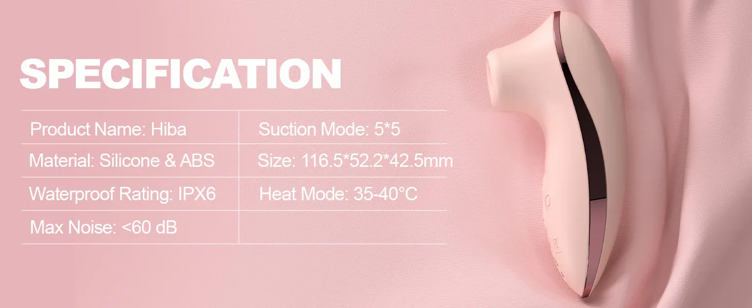 Succionador  HIBA de Clitoris con APP + Calefacción