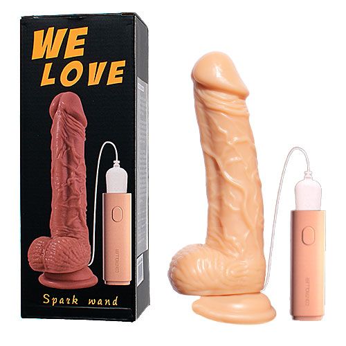 Dildo Realista con vibración control recargable